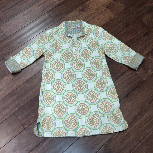 Dizzy-Lizzie Tizzie Medallion Print Tunic Top SIZE MEDIUM - Picture 1 of 5